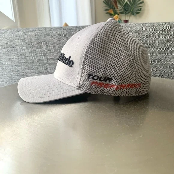 Taylormade golf hat Tour mesh fitted baseball cap SLDR pga sports athletic - Picture 3 of 6